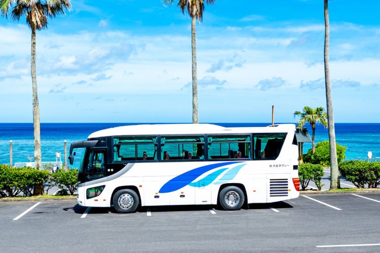 大島タクシー 奄美大島観光貸切バス 中型バスの写真